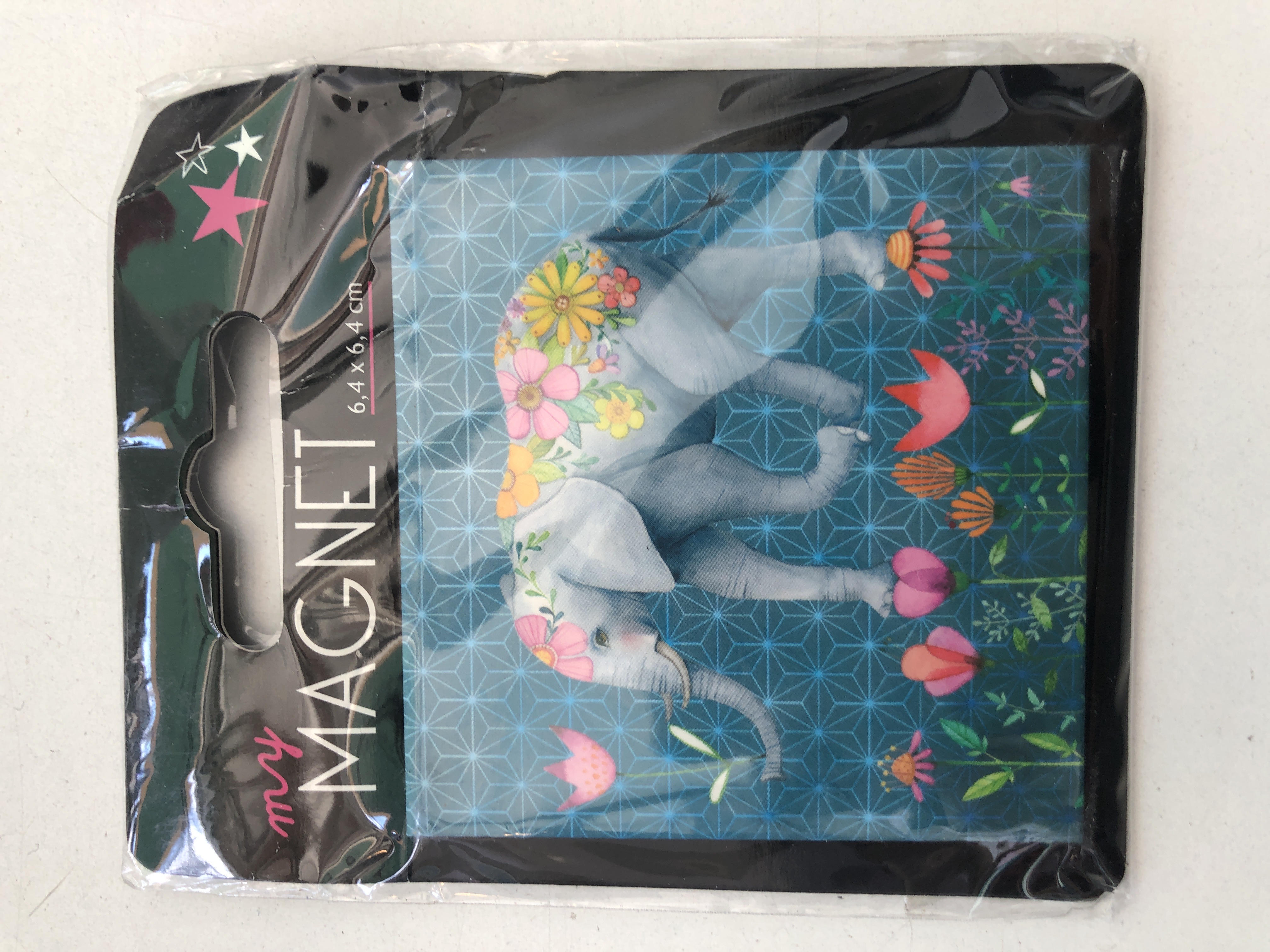 Magnet décoratif Elephant - 6.4 x 6.4 cm pour décoration et loisirs créatifs printemps Pâques