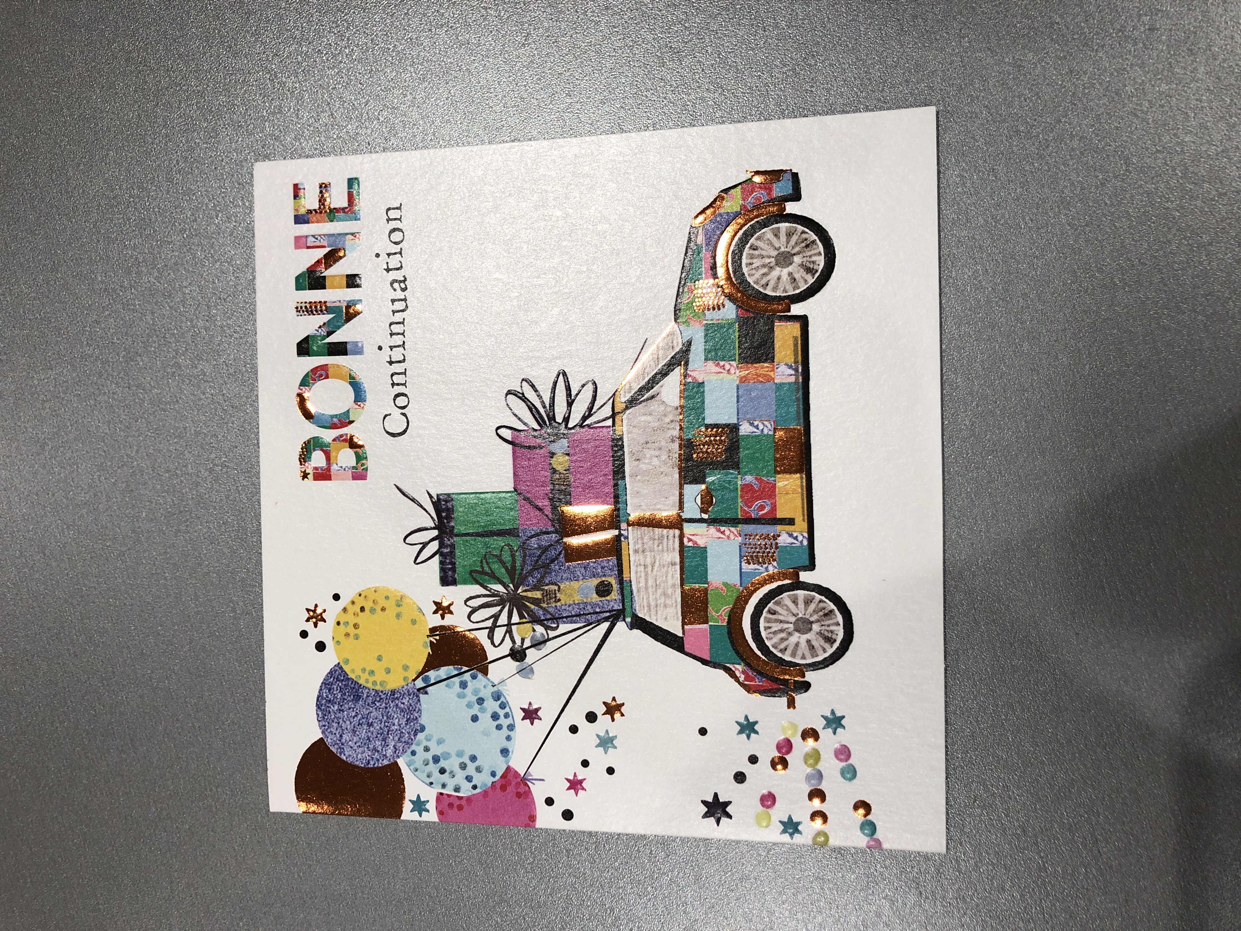 Cartes Doubles Pictura Mosaic "Bonne continuation" - Format A6 Papier Premium Enveloppes Incluses
