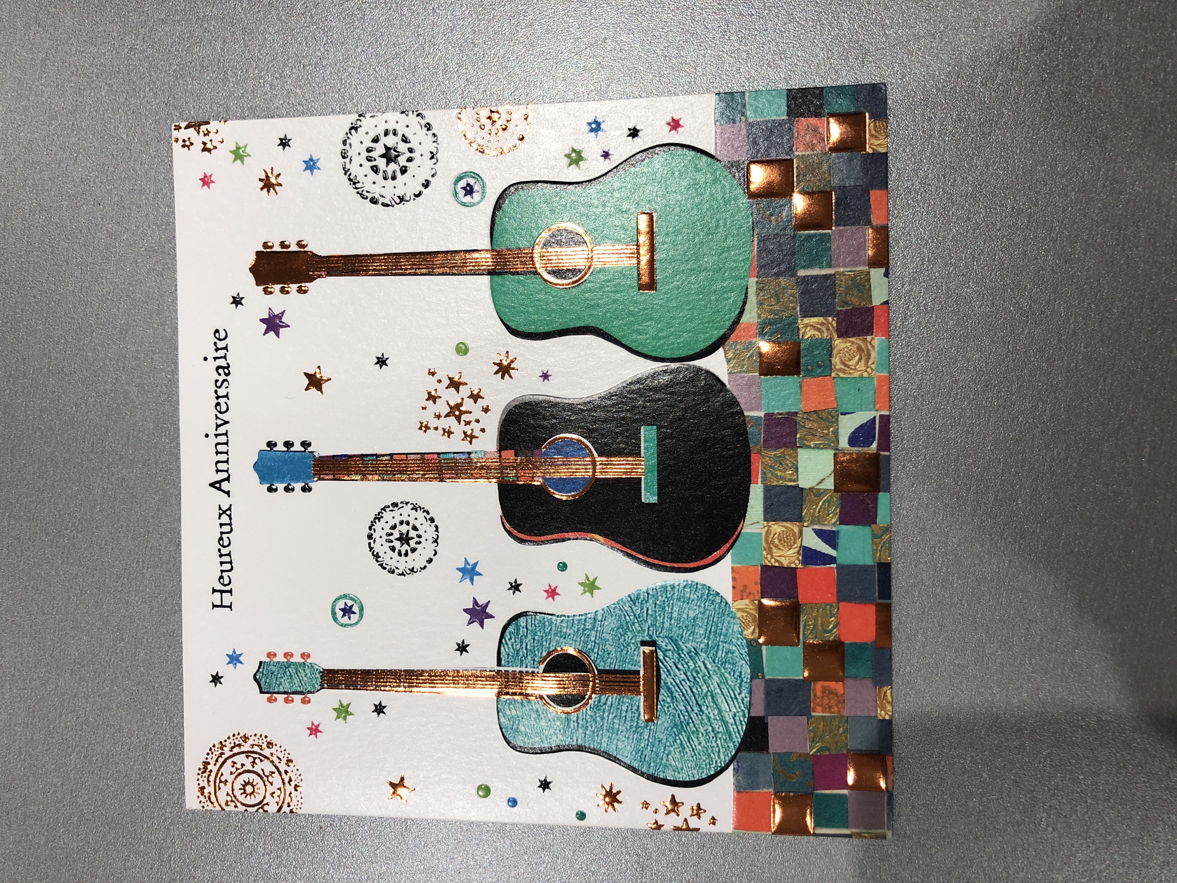 Cartes Doubles Pictura Mosaic "Heureux Anniversaire" - Format A6 Papier Premium Enveloppes Incluses pour Anniversaire