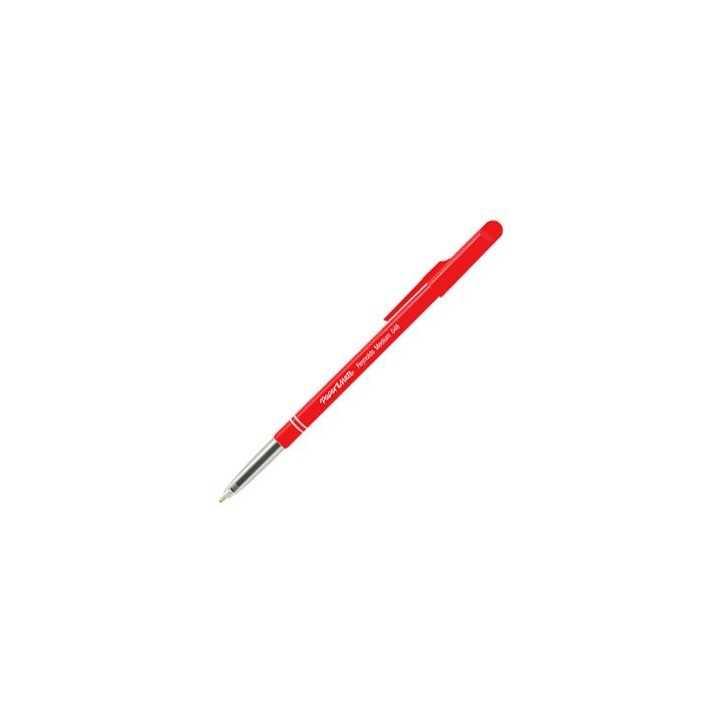 Stylo bille Reynolds Papermate 048 - Pointe moyenne 1,0 mm - Encre rouge pour écriture scolaire et bureau