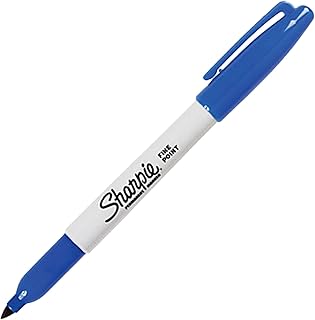 Marqueur indélébile Sharpie Fine Point - Pointe fine Bleu pour métal, papier, plastique