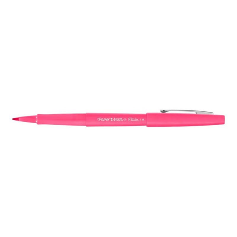 Stylo feutre Papermate Flair - Rose Pointe Moyenne - Écriture fluide pour bureau et école