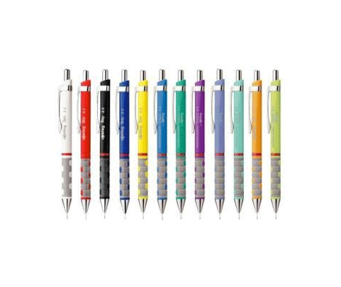 Porte-mines Rotring Tikky - 0,7 mm HB Pastel Bleu Mer pour écriture et dessin scolaire