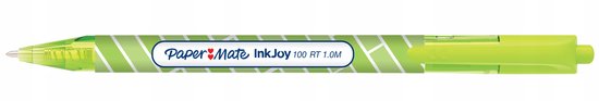 Stylo automatique Paper Mate Inkjoy 1.0 M - Vert clair pour écriture fluide et précise