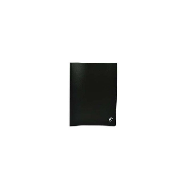 Protège-documents 5 Etoiles ETL-100206299 - 80 Vues Polypropylène Noir pour Organisation Bureau
