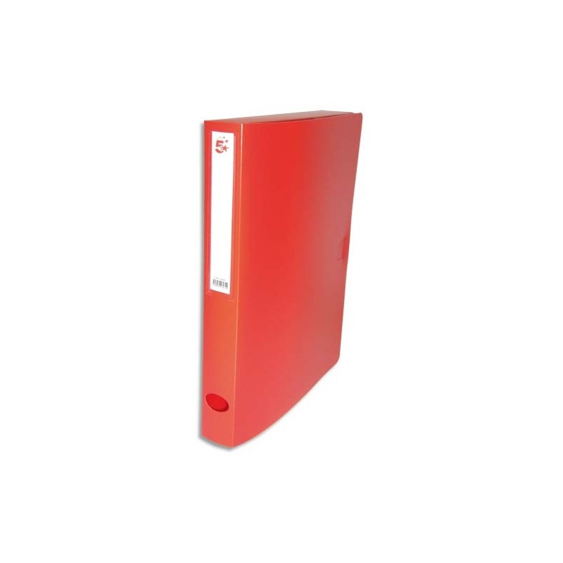 PRG Boîte de classement - Dos 4 cm, Polypropylène Rouge