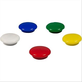 Aimants pour tableaux 5 Star 911089 - Bombés 25 mm Pack de 5 pour surfaces magnétiques