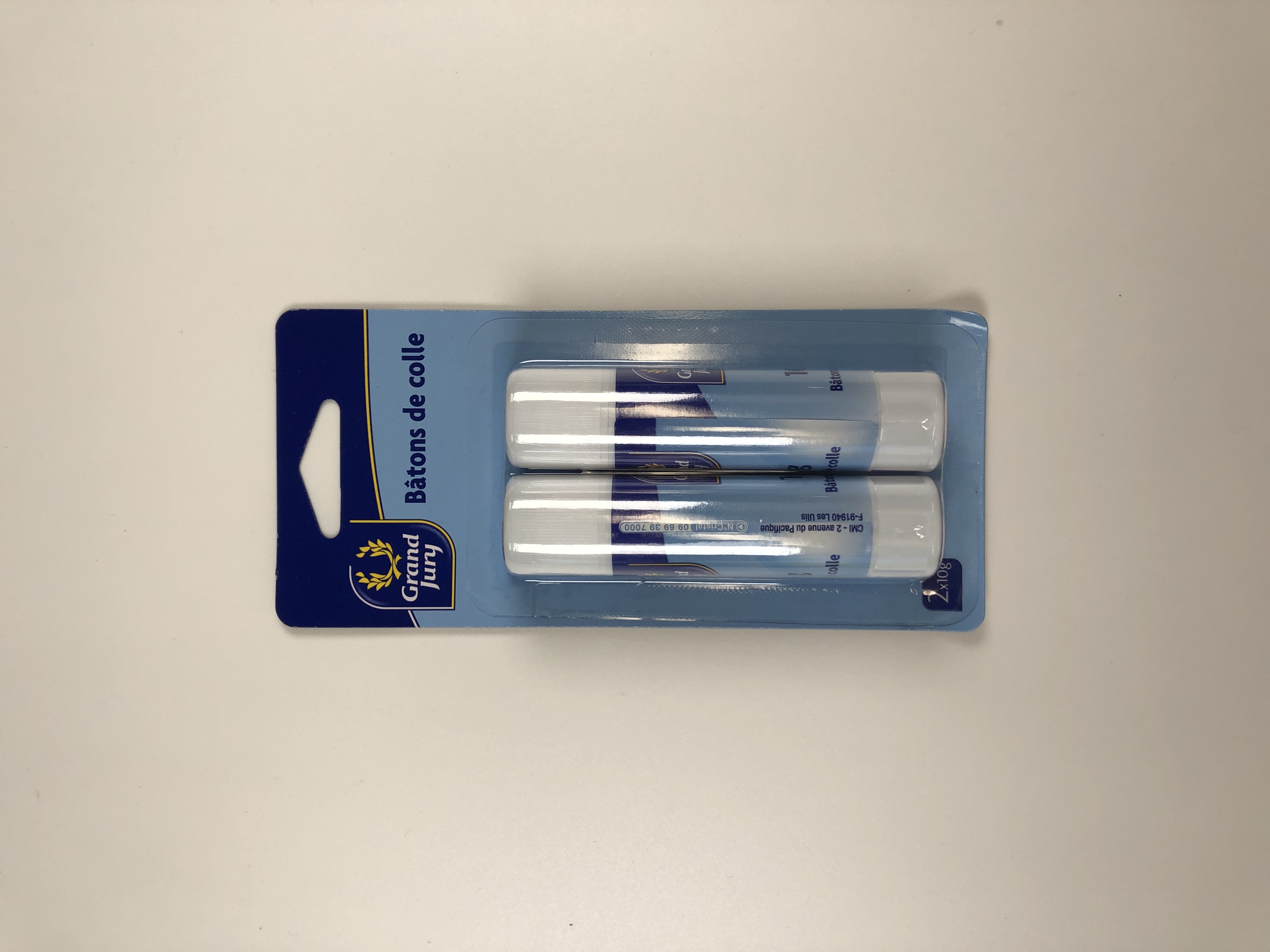 Tubes de colle Grand Jury - Lot de 3 x 10g pour papier, carton et tissu, usage scolaire et bureau