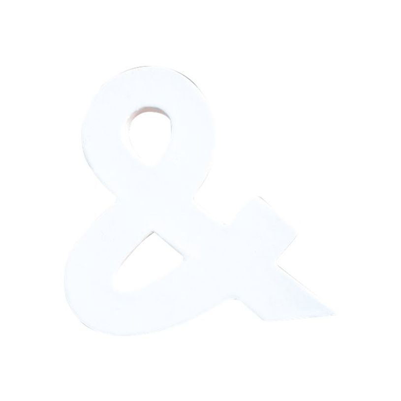Forme à décorer Décopatch - Esperluette 12.5 cm - support blanc pour loisirs créatifs
