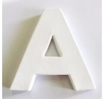 Lettre décoration 3D Decopatch A - 12 cm pour décoration et loisirs créatifs manuels