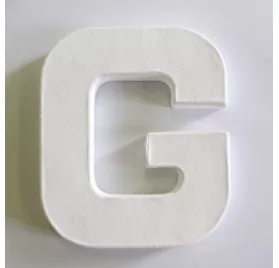 Lettre décoration 3D Decopatch G - 12 cm pour décoration et loisirs créatifs manuels