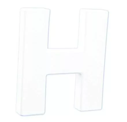 Lettre décoration 3D Decopatch H - 12 cm pour décoration et loisirs créatifs manuels