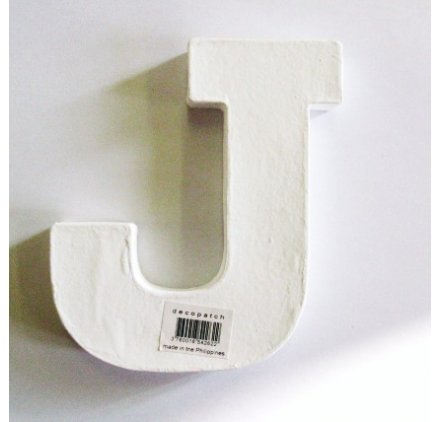 Lettre décoration 3D Decopatch J - 12 cm pour décoration et loisirs créatifs manuels