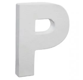 Lettre décoration 3D Decopatch P - 12 cm pour décoration et loisirs créatifs manuels