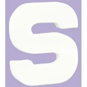 Lettre décoration 3D Decopatch S - 12 cm pour décoration et loisirs créatifs manuels