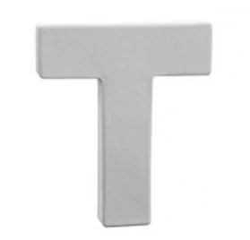 Lettre décoration 3D Decopatch T - 12 cm pour décoration et loisirs créatifs manuels
