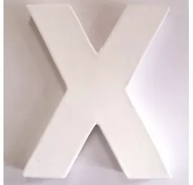 Lettre décoration 3D Decopatch X - 12 cm pour décoration et loisirs créatifs manuels