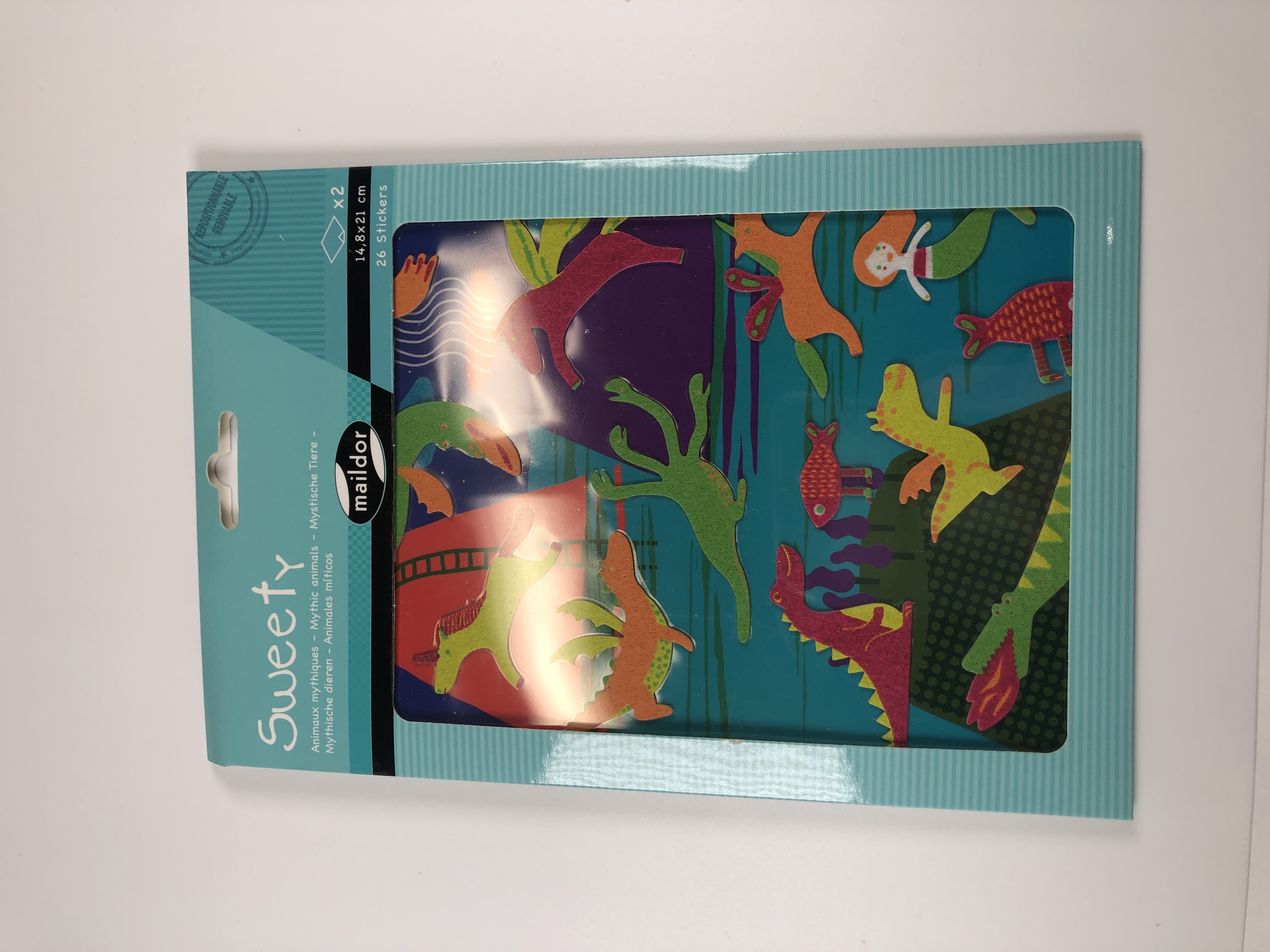 Gommettes animaux mythiques Baby - Création et collage pour enfants et activités éducatives