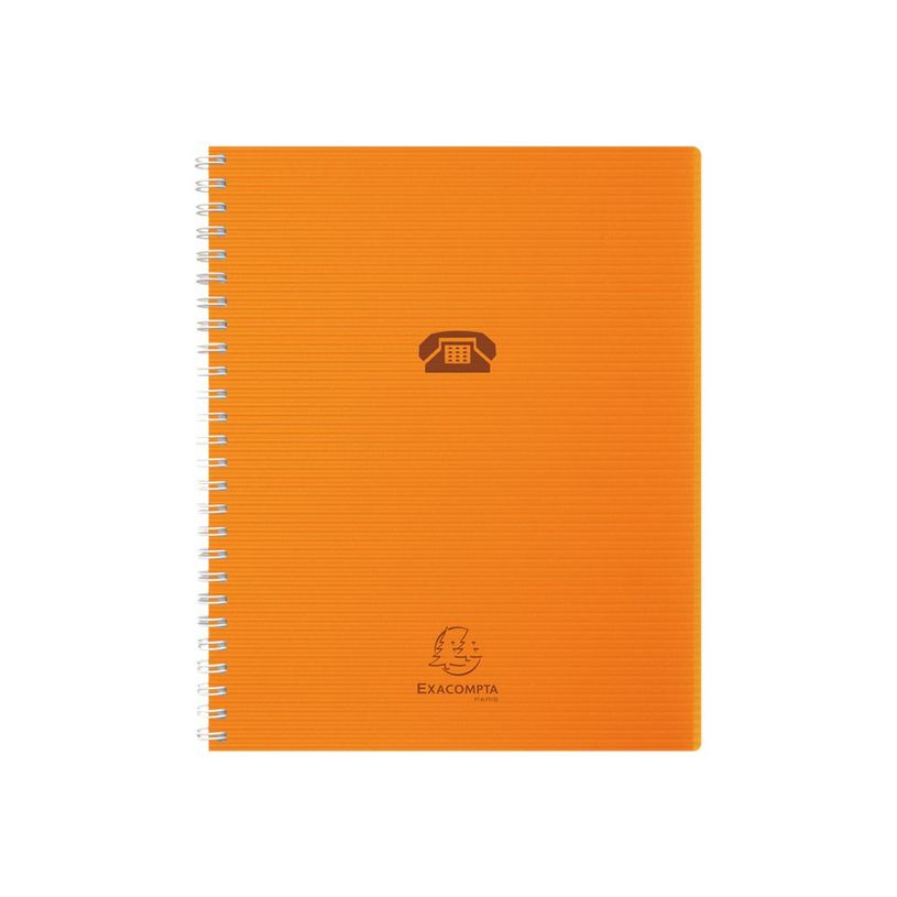 Répertoire Exacompta Linicolor - Couverture rigide Format A5 - Pages lignées pour bureau et organisation