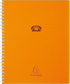 Répertoire Exacompta Linicolor - Couverture rigide Format A5 - Pages lignées pour bureau et organisation