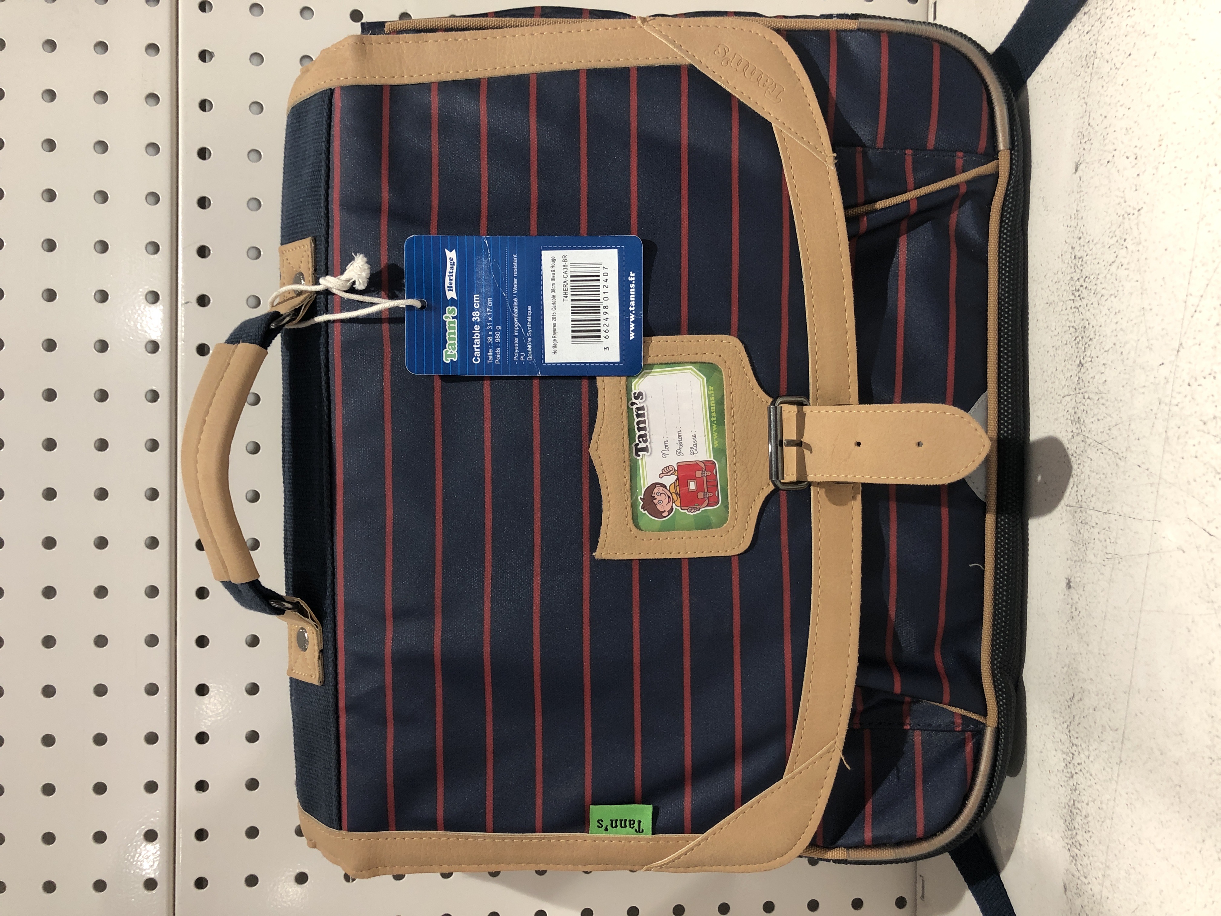Cartable Tann's - Sac à dos scolaire 38 cm pour enfants, compatible format A4, matière polyester