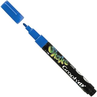 Marqueur Graph'It Shake Pointe Fine Bleu Saphir 2.5 mm - Pour dessin et illustration