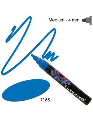 Marqueur à encre Graph'it Shake - 4 mm - 7165 Saphir pour dessin et écriture sur papier et tissu