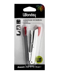 Agrafeuse de poche Wonday FAG100272 - capacité 10 feuilles pour bureau et usage mobile