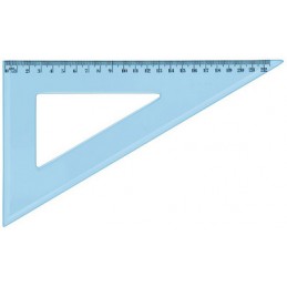 Équerre en plastique incassable WONDAY 60° 21 cm - Graduation 18 cm pour école et bureau