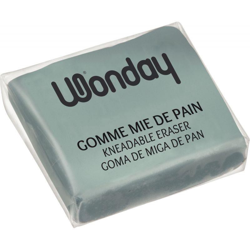 Gomme mie de pain Wonday - Pour dessin et art plastique - Forme malléable, idéale pour artistes et étudiants