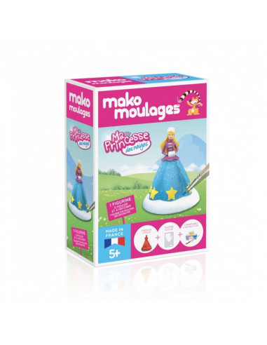 Kit créatif Mako Moulages Ma Princesse des Neiges - matériel de moulage pour activités artistiques et loisirs créatifs