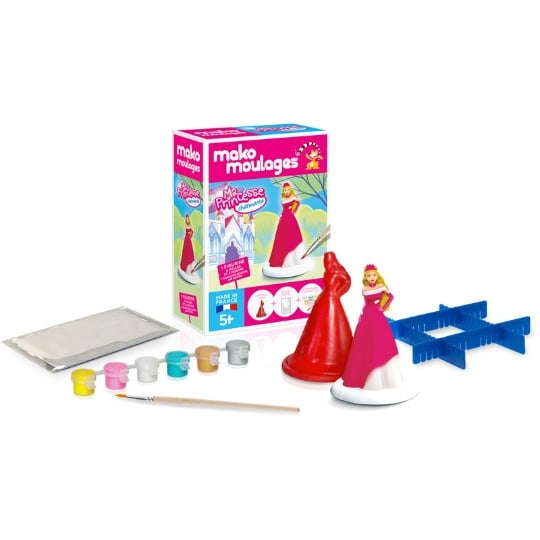 Kit créatif Mako Moulages Ma Princesse des Neiges - matériel de moulage pour activités artistiques et loisirs créatifs