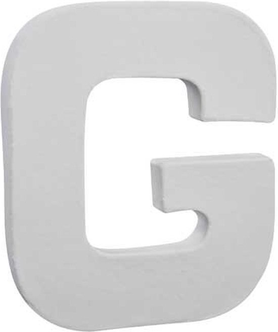 Lettre décoration 3D Decopatch G - 12 cm pour décoration et loisirs créatifs manuels