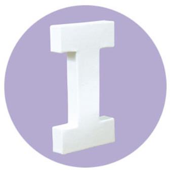 Lettre décoration 3D Decopatch I - 12 cm pour décoration et loisirs créatifs manuels