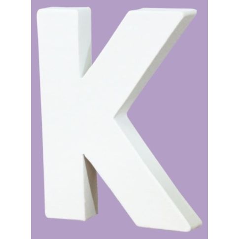 Lettre décoration 3D Decopatch K - 12 cm pour décoration et loisirs créatifs manuels