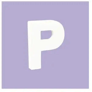 Lettre décoration 3D Decopatch P - 12 cm pour décoration et loisirs créatifs manuels