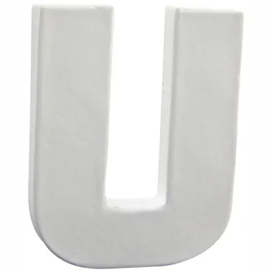 Lettre décoration 3D Decopatch U - 12 cm pour décoration et loisirs créatifs manuels