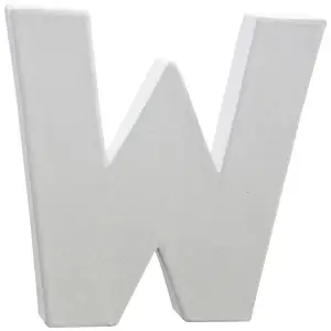 Lettre décoration 3D Decopatch W - 12 cm pour décoration et loisirs créatifs manuels