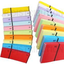 Carnet à Souche Deux Tickets Numérotés - Double Souche, Papier Blanc, Format Compact pour Bureau et Commerce
Dimensions : 140 mm x 56 mm