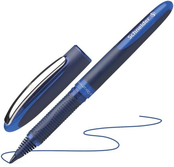 Roller Schneider One Business - 0,6 mm - encre bleue pour écriture bureau et scolaire