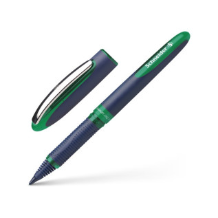 Roller Schneider One Business - 0,6 mm - encre verte pour écriture et dessin au bureau ou à l'école