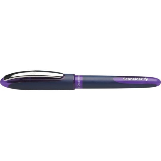 Roller Schneider One Business - 0,6 mm - encre violet pour écriture scolaire et bureau