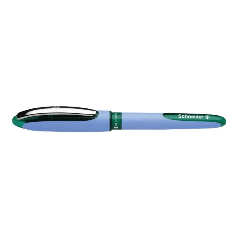 Roller Schneider One Hybrid N - 0,5 mm - encre vert pour écriture scolaire et bureau
