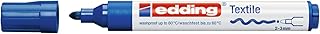Marqueur textile edding 4500 - Bleu - Pointe ronde 2-3 mm - Lavable en machine 60°C pour décorer tissu