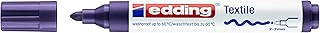 Marqueur textile edding 4500 - Violet - Pointe ronde 2-3 mm - Lavable machine 60°C - Pour tissu