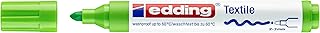 Marqueur textile Edding 4500 - Vert pomme - Pointe ronde 2-3 mm - Lavable en machine pour tissu