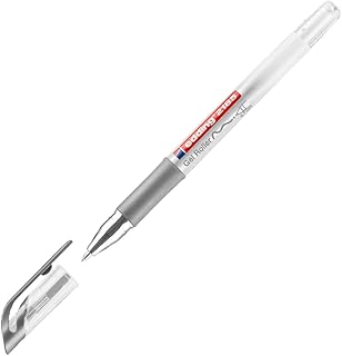 Roller à encre gel Edding - Pointe 0,7 mm Argent - Pour écriture sur papier