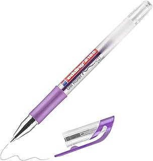 Roller à encre gel edding 2185 - violet - 0,7 mm - pour écrire, dessiner, bullet journals, mandalas