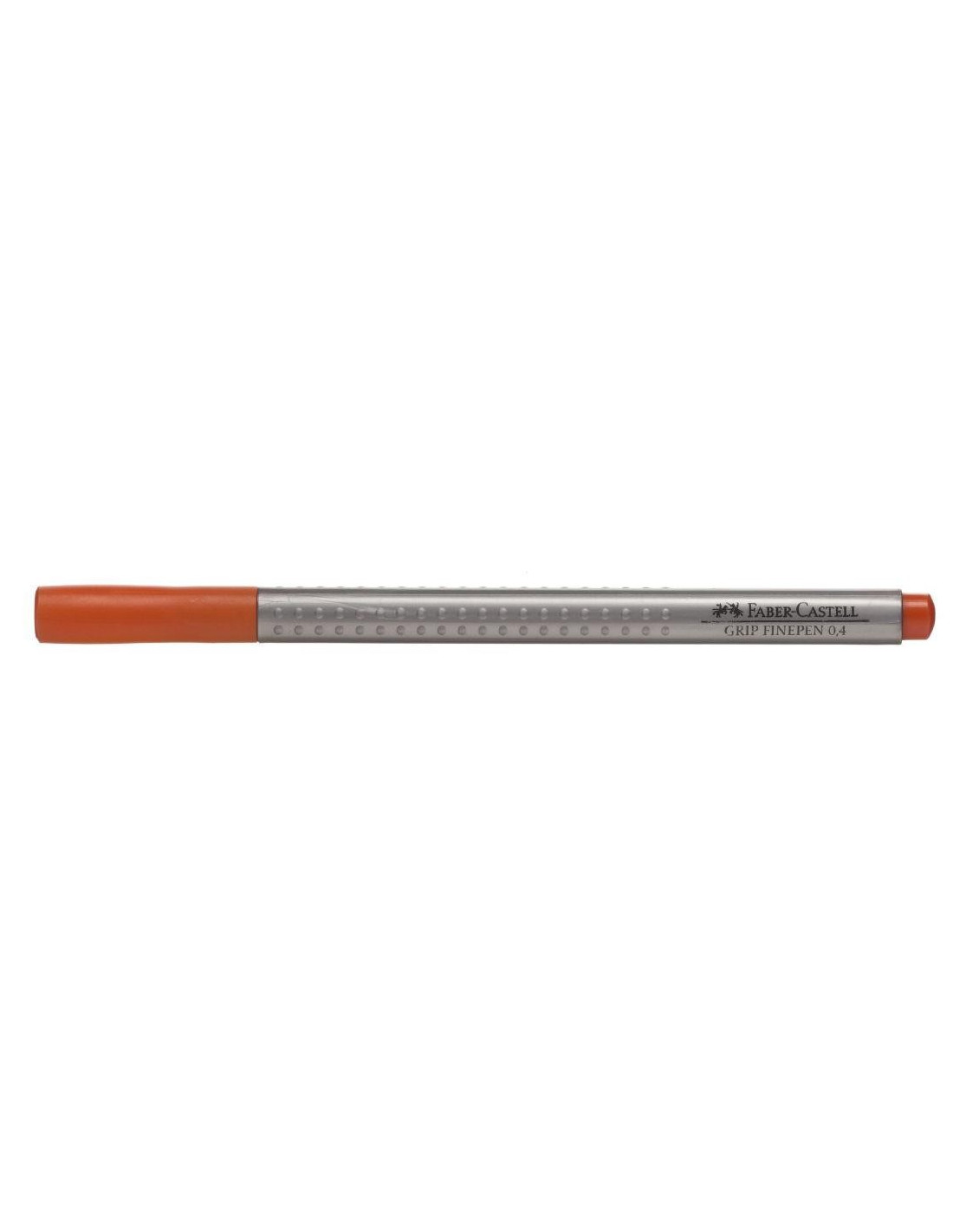 Stylo feutre Faber-Castell Finepen Grip 0.4 mm - Pointe fine orange AN 15 pour écriture précise scolaire et bureau