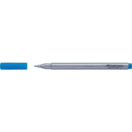 Stylo feutre Faber-Castell Finepen Grip 0.4 mm - Pointe fine Bleu C47 pour écriture précise scolaire et bureau